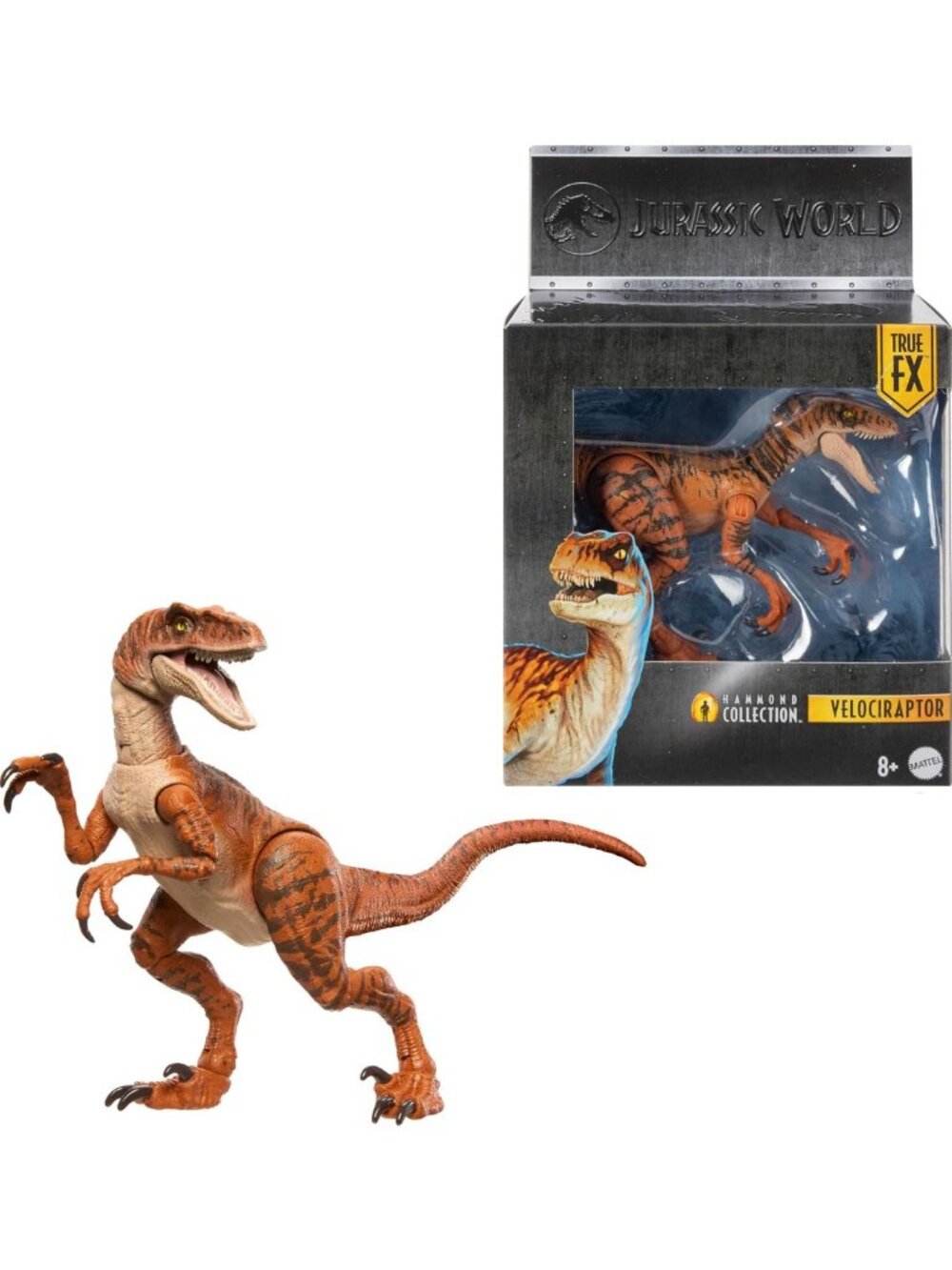 Premium Dinosaur Action Figure Toy - Atrociraptor Tiger, Realistic Glass Eyes